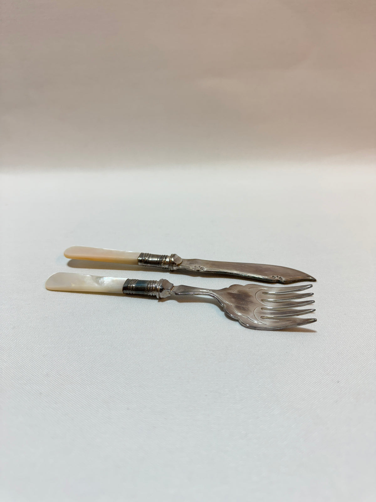 Serveringsbestick med pärlemor