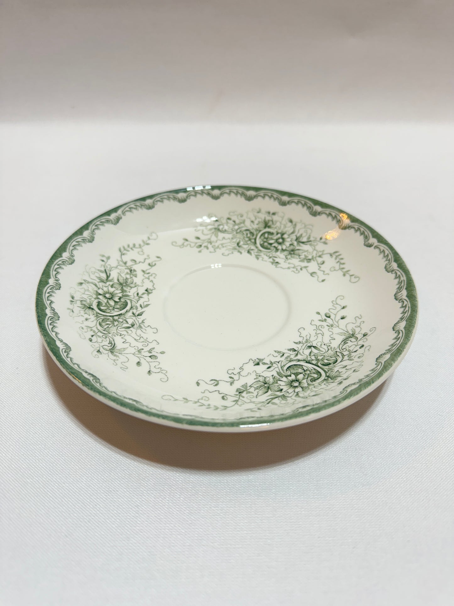 Tekopp med fat ”Gröna Anna” Rörstrand