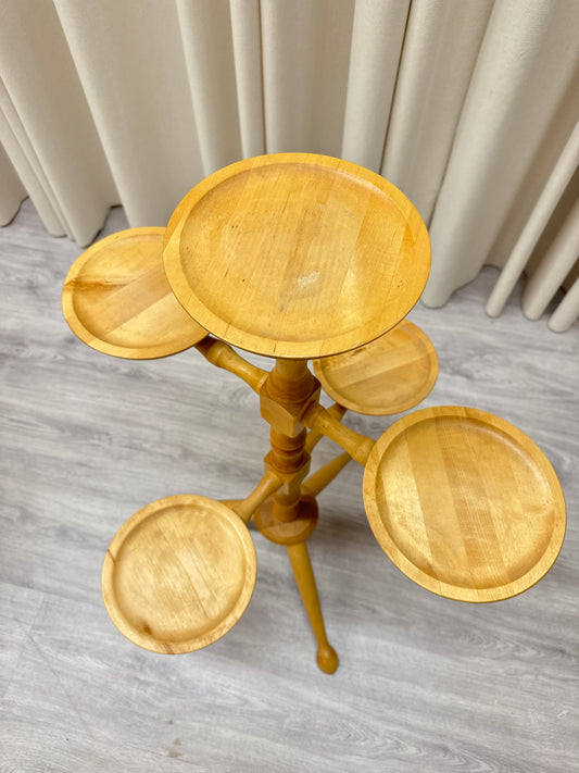 Blompiedestal i trä