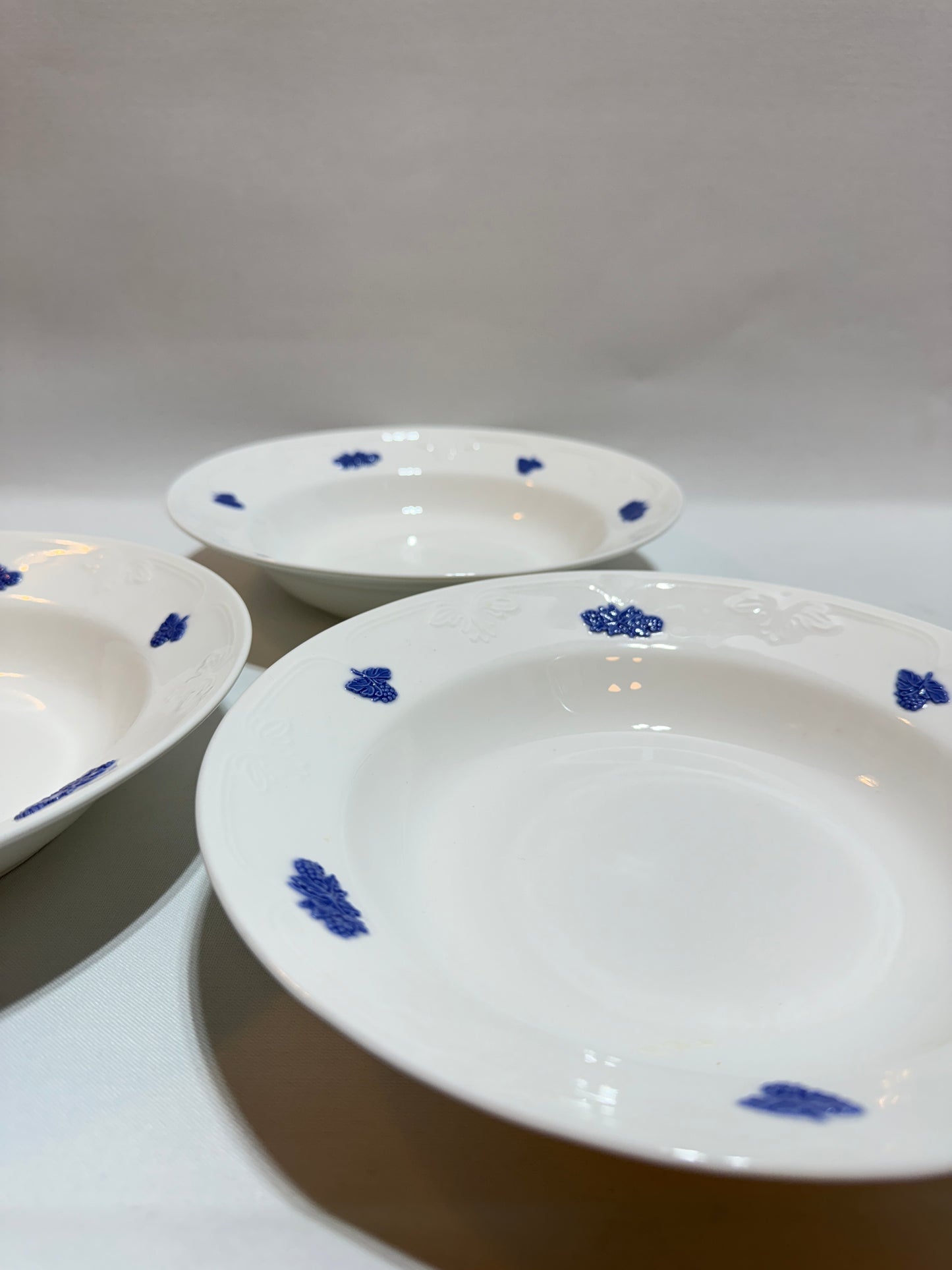 Djuptallrik - Blå Blom