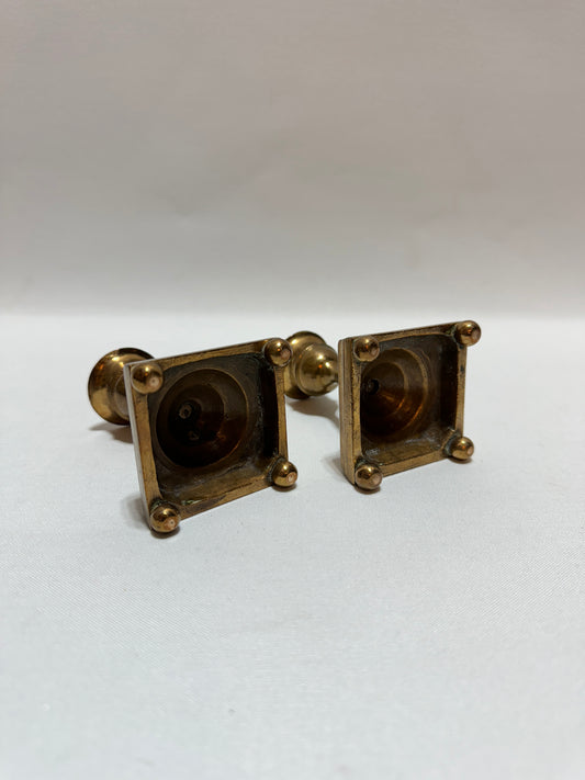 2 st ljusstakar - Mässing