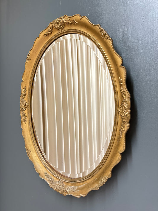 Oval guldspegel - 1900 tal
