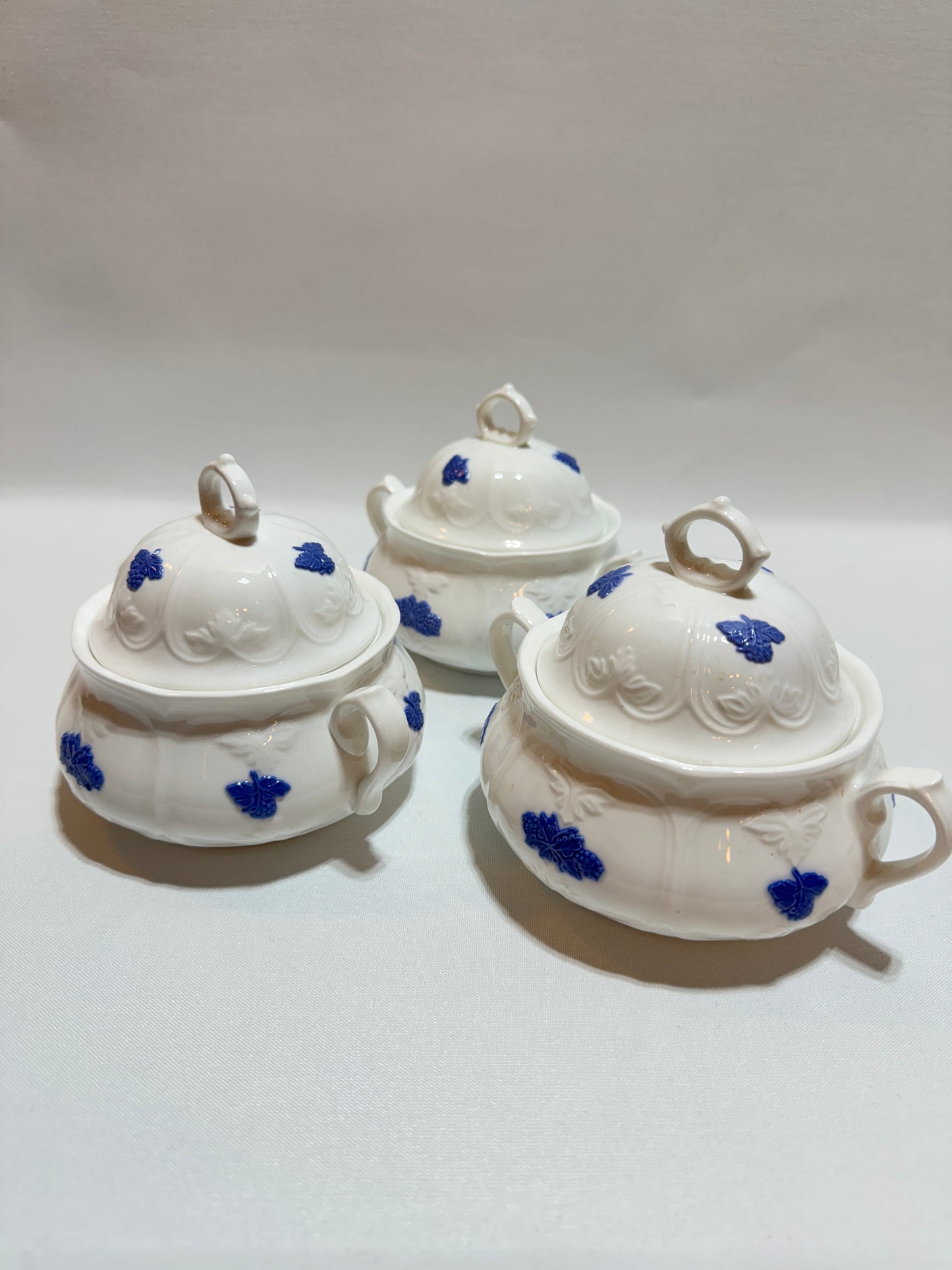 Sockerskål - Blå Blom