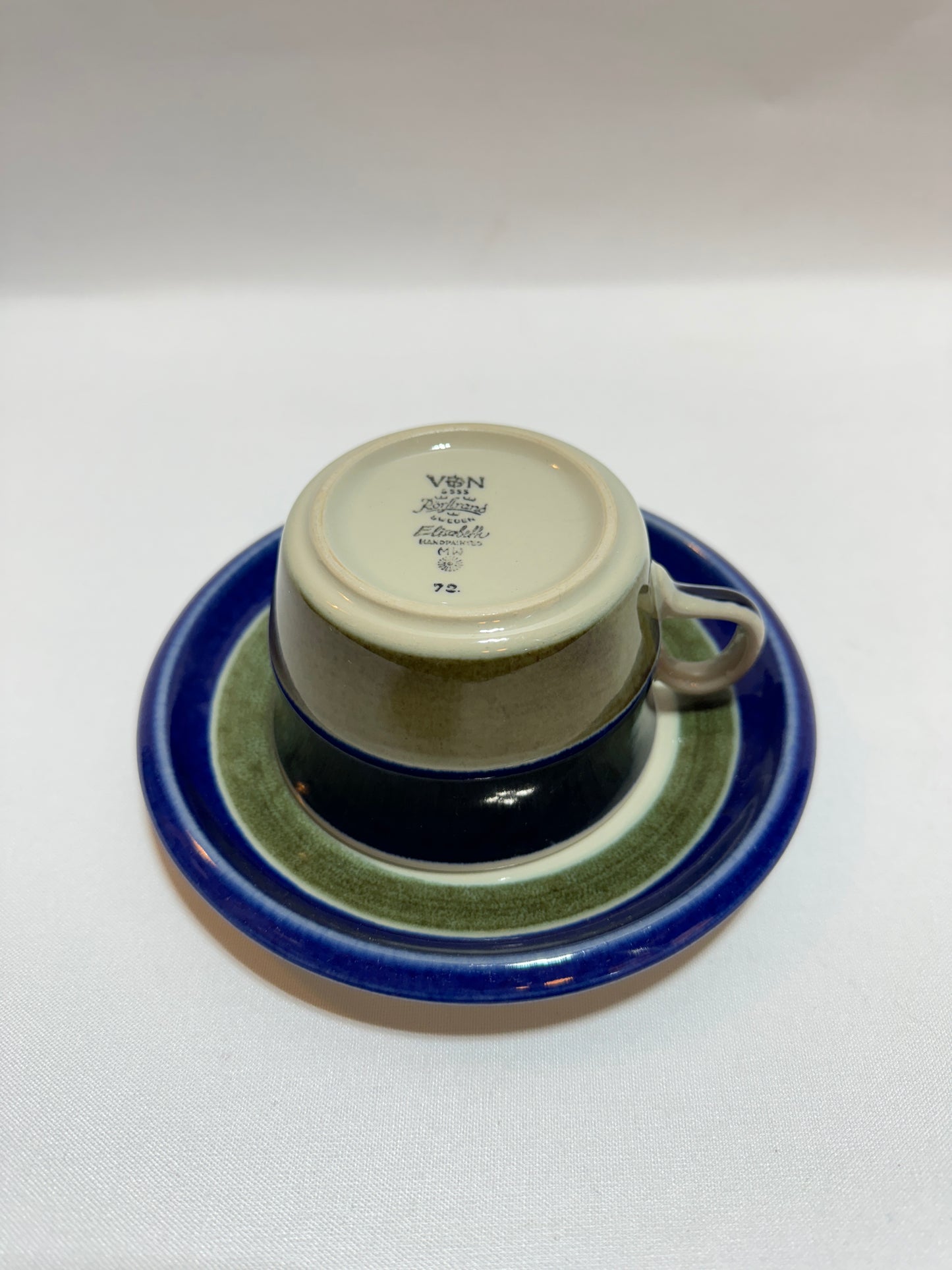 5 st tekoppar med fat - Elisabeth Rörstrand