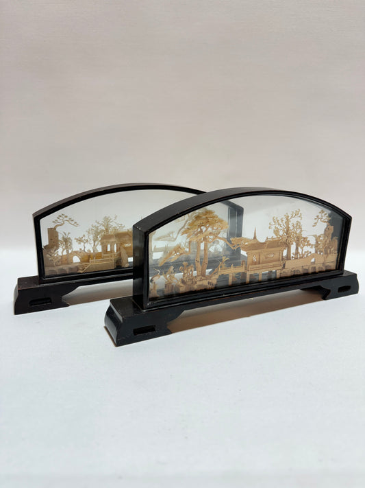 2 st Dioramor 1900-tal