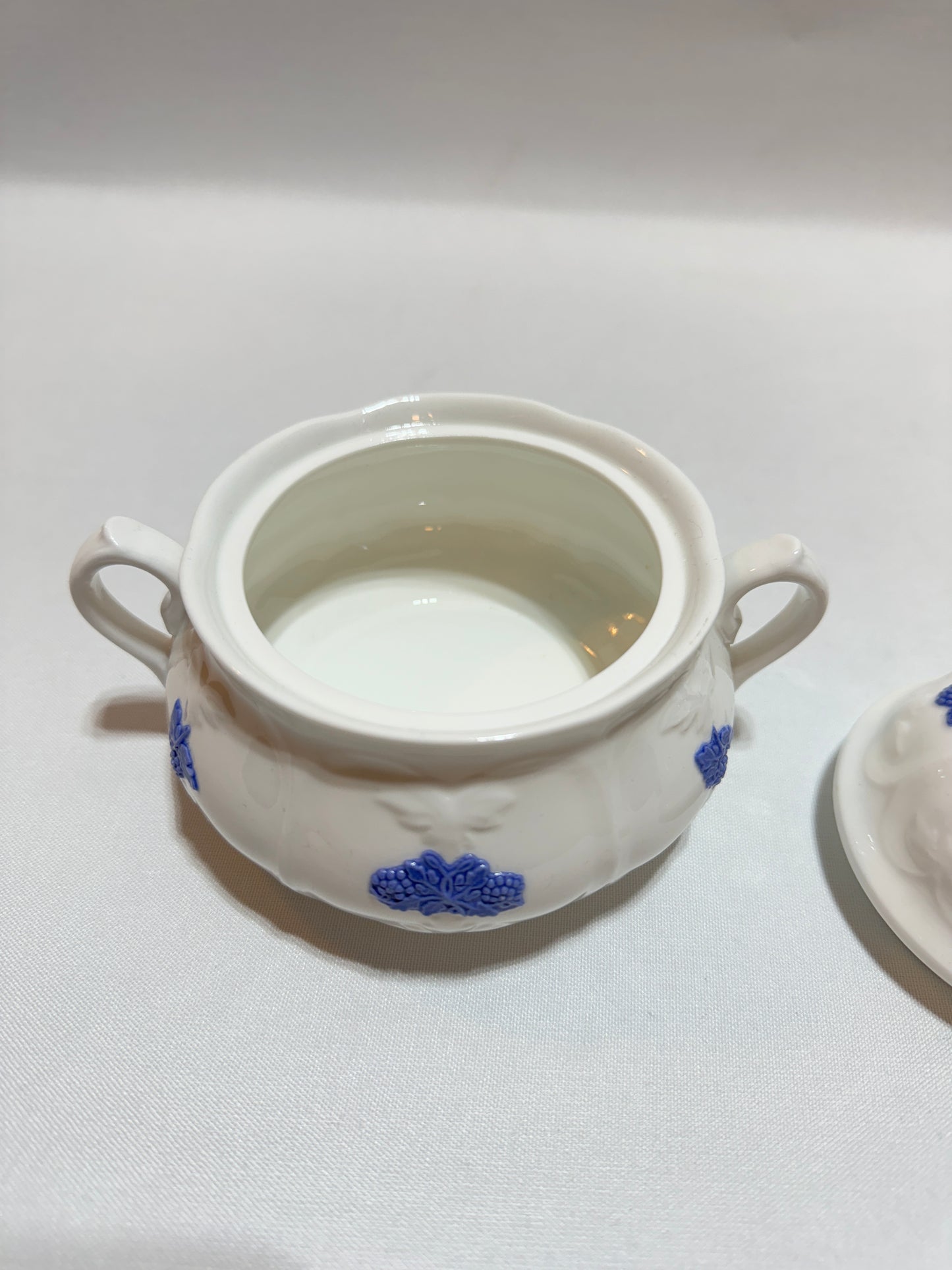 Sockerskål - Blå Blom