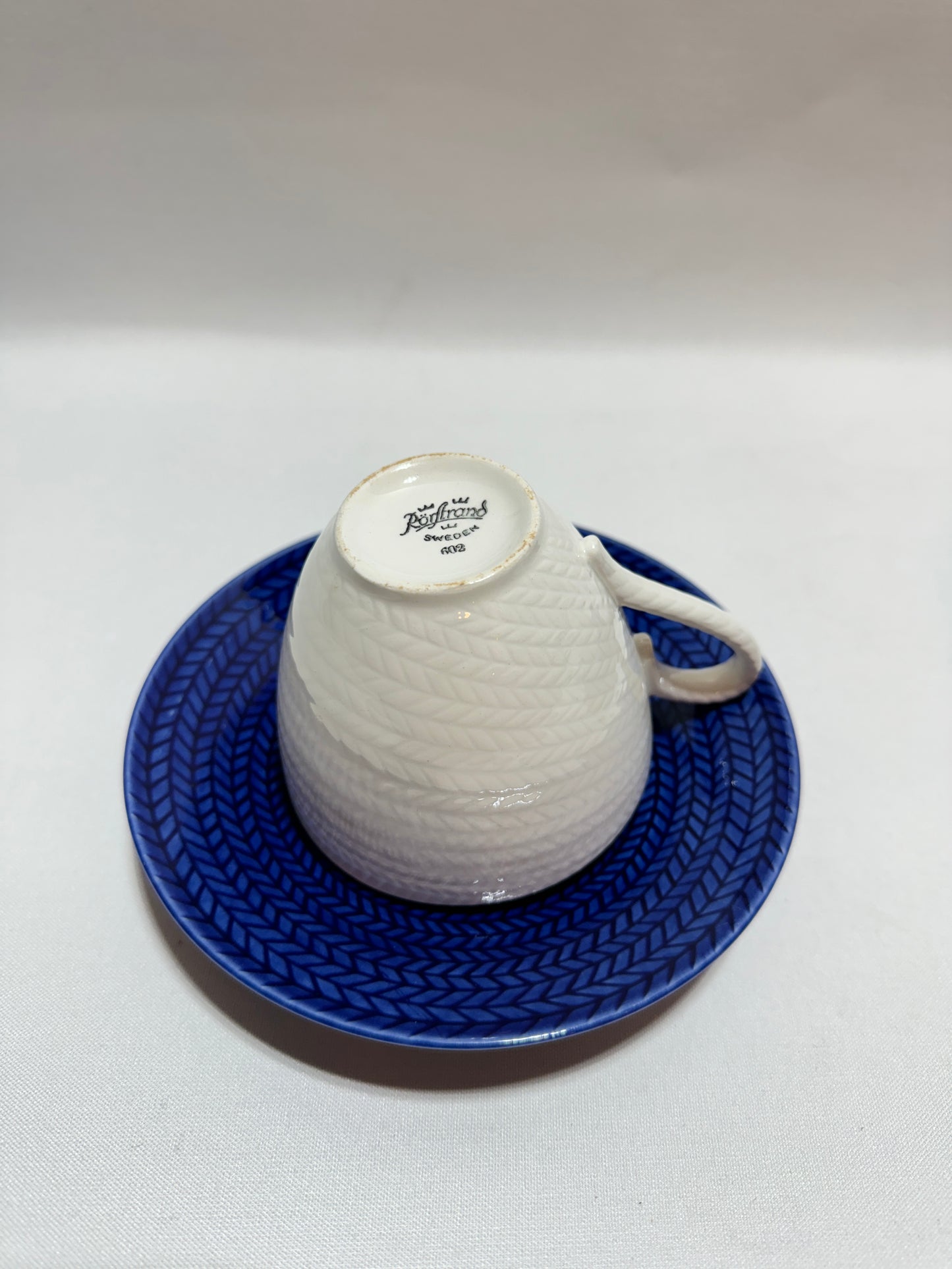 Kaffekopp med fat - Blå eld - Rörstrand