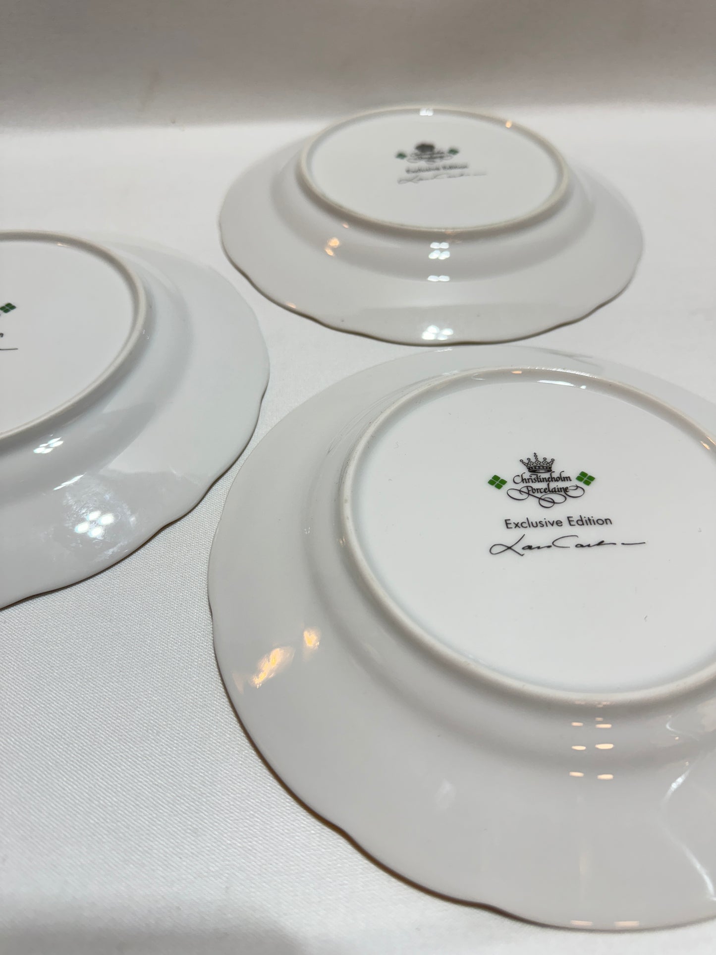 3 st Assietter ”Christineholm”