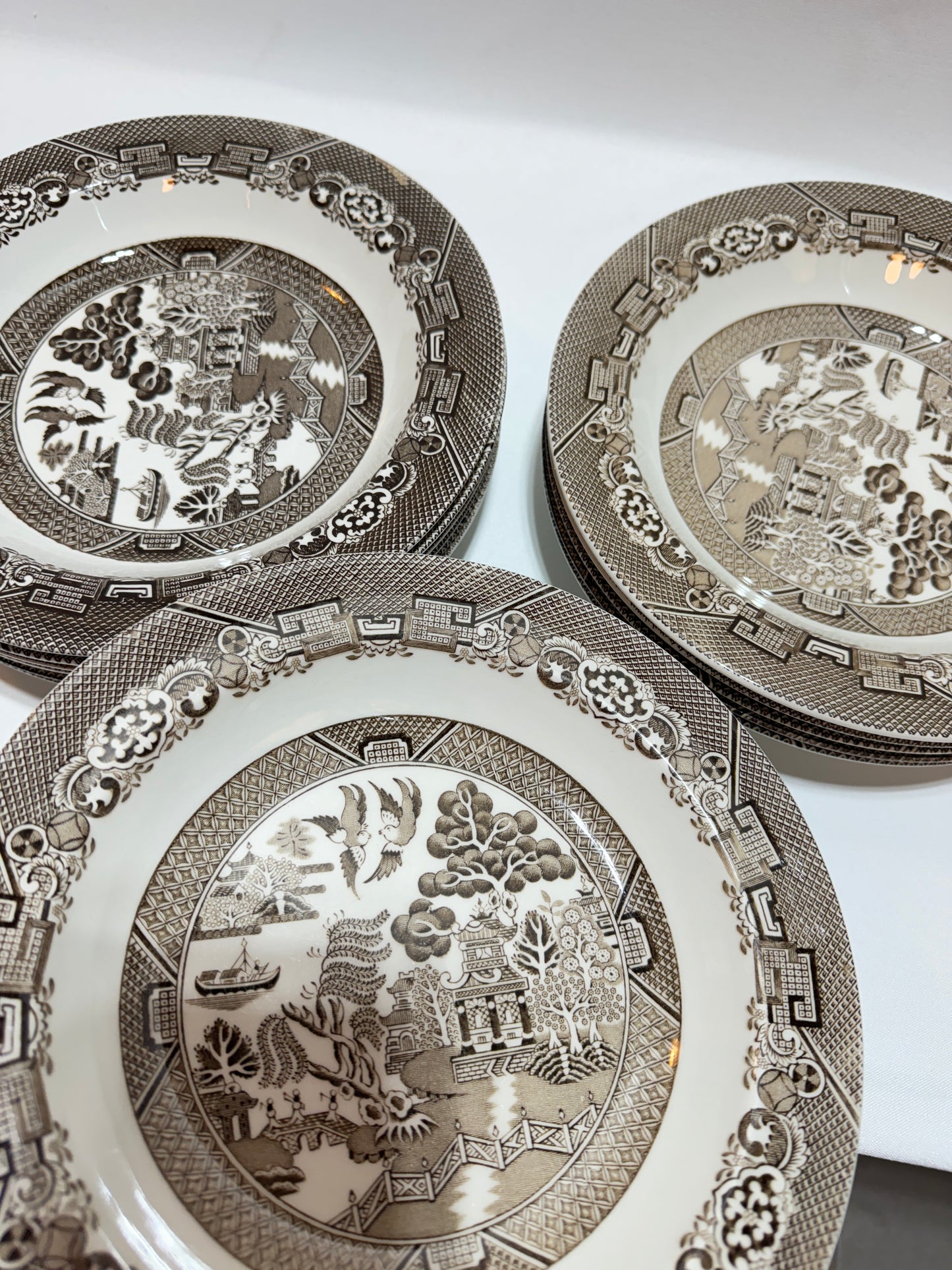 12 st Tallrikar ”Willow”