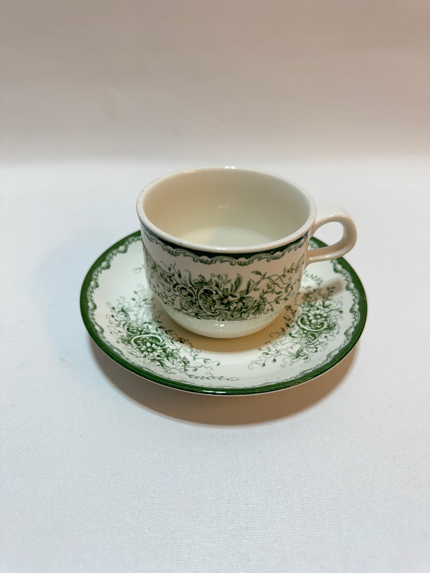 Kaffekopp med fat - Gröna Anna