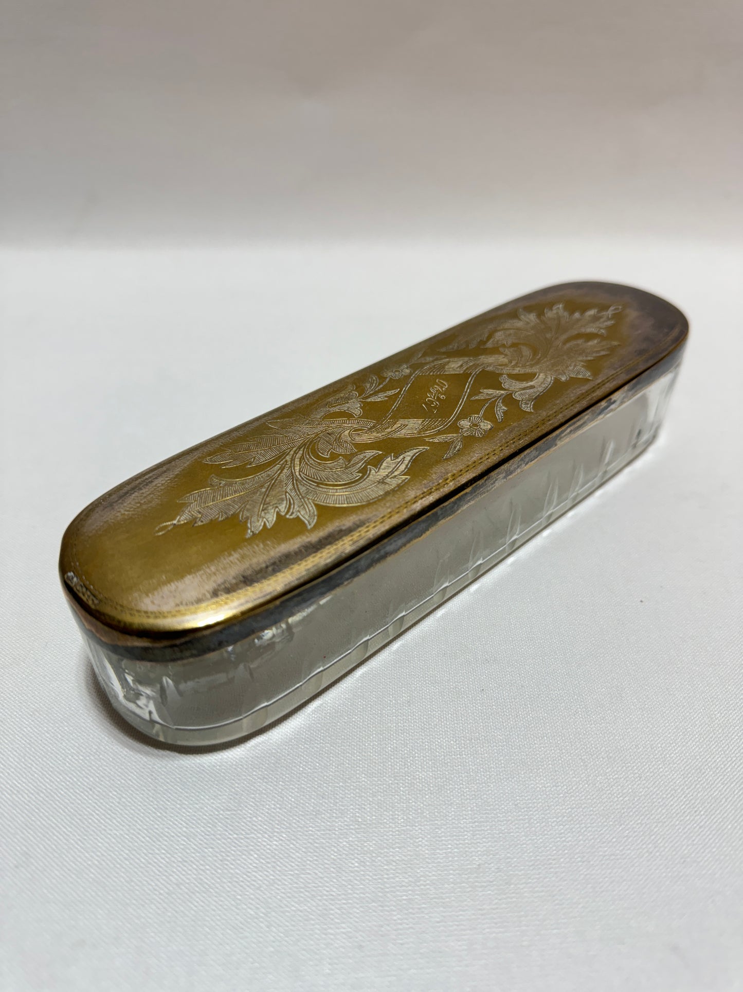 Avlångt glasskrin - 1920-tal