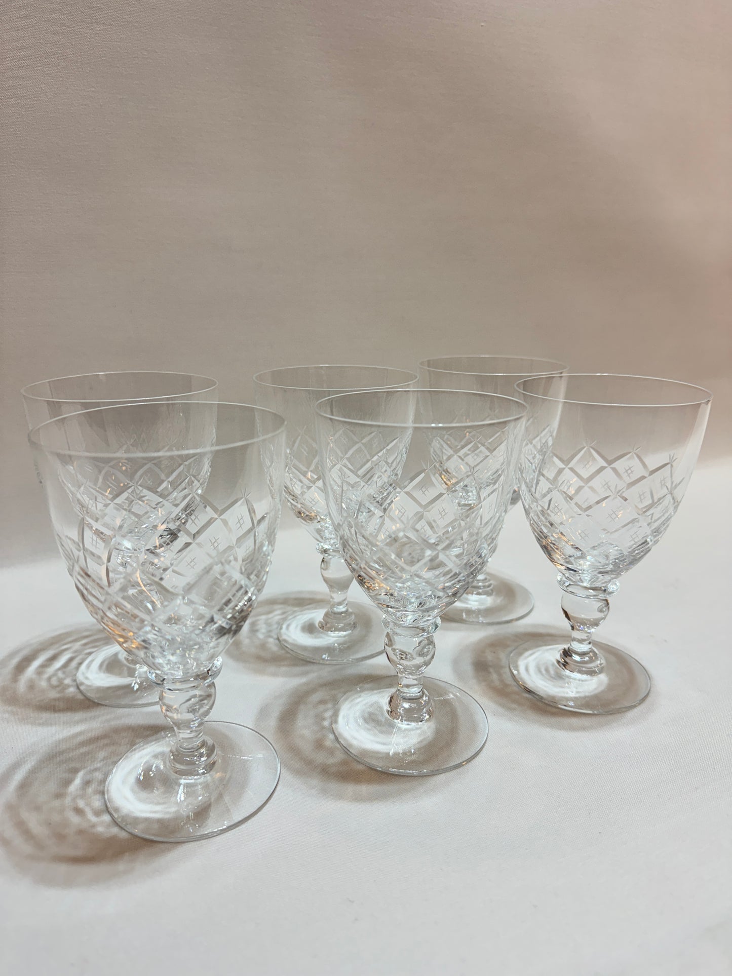6 st Kristallglas Kosta