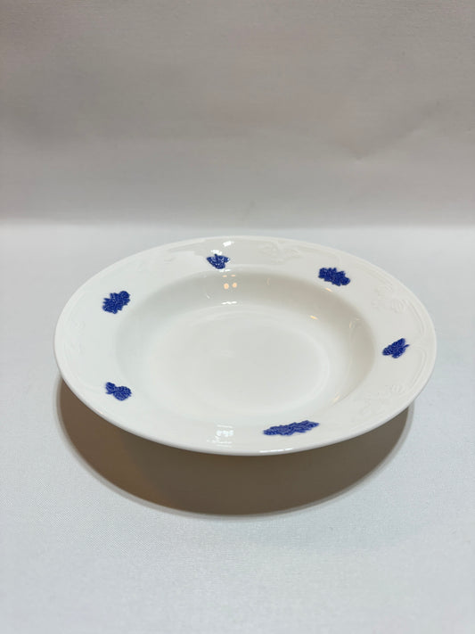 Djuptallrik - Blå Blom