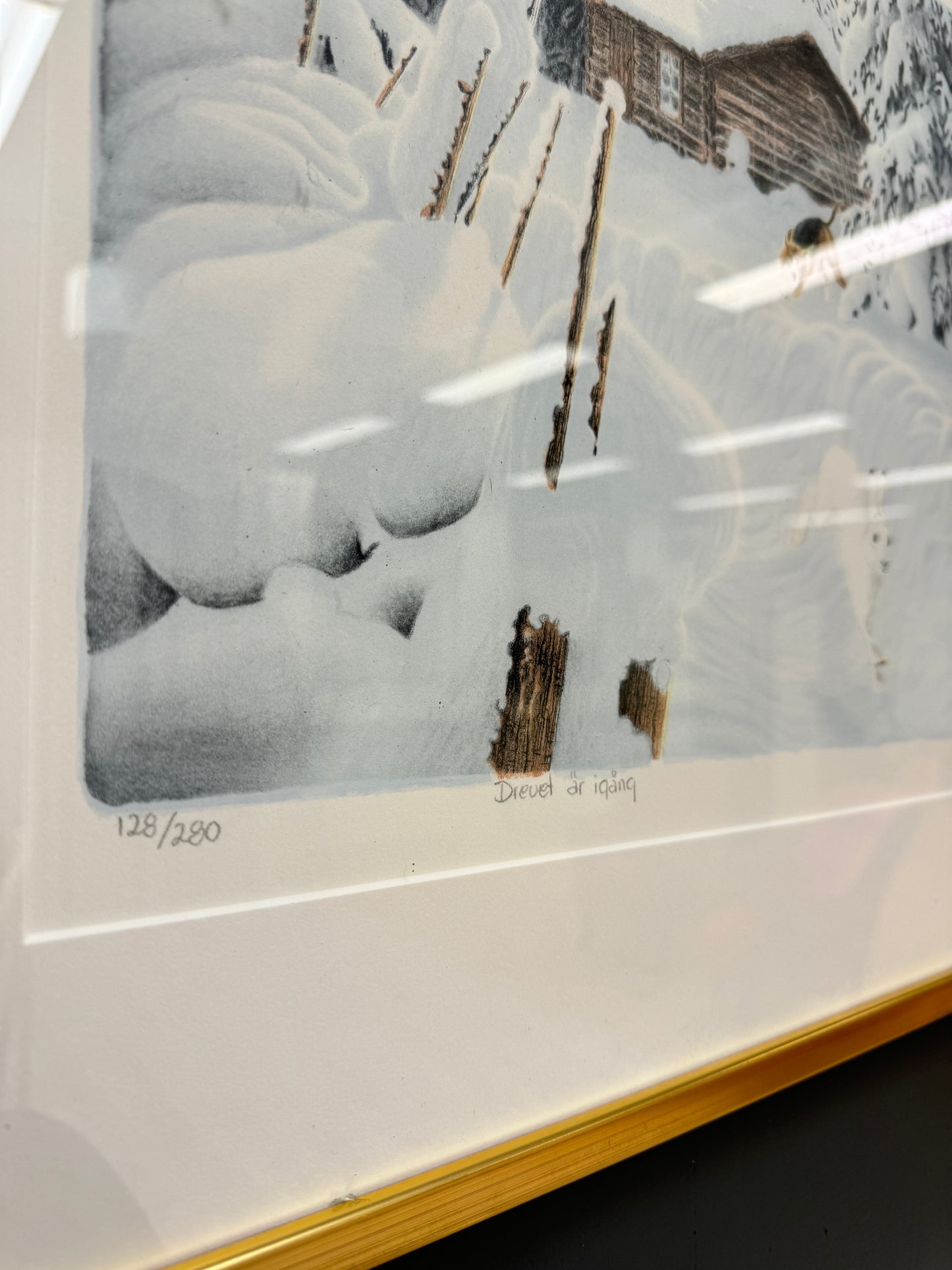 Litografi Hag Hans Engstedt