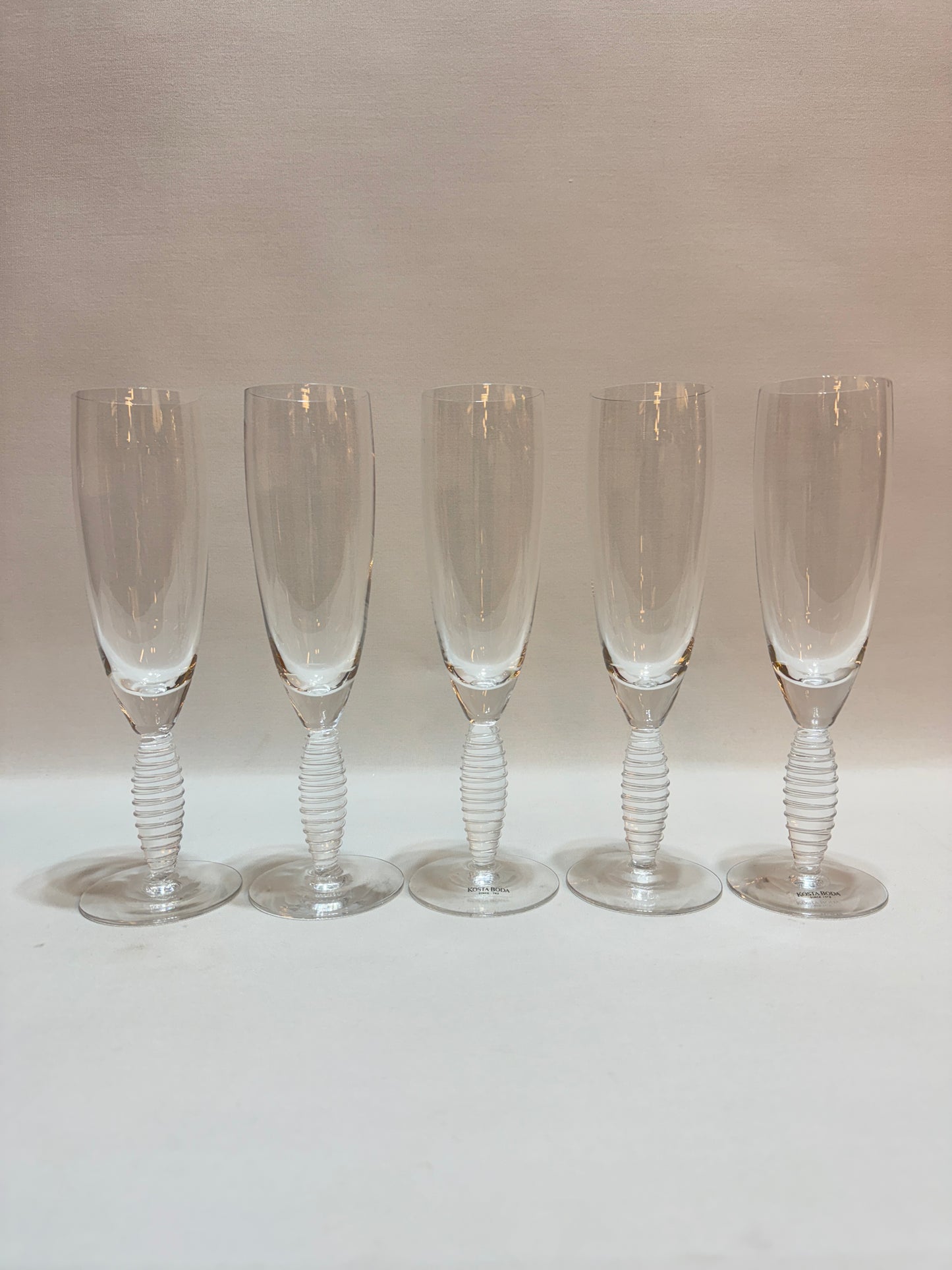 5 st Champagneglas - Epoque - Anna Ehrner