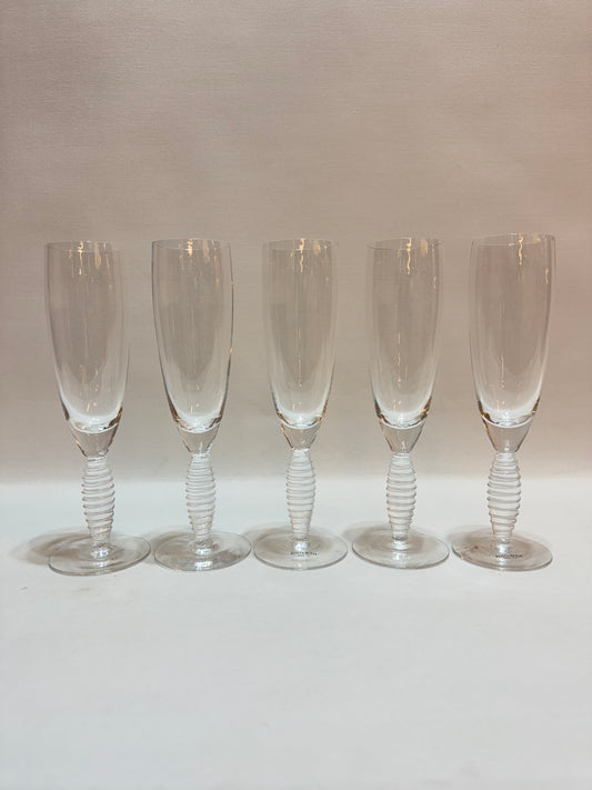 5 st Champagneglas - Epoque - Anna Ehrner