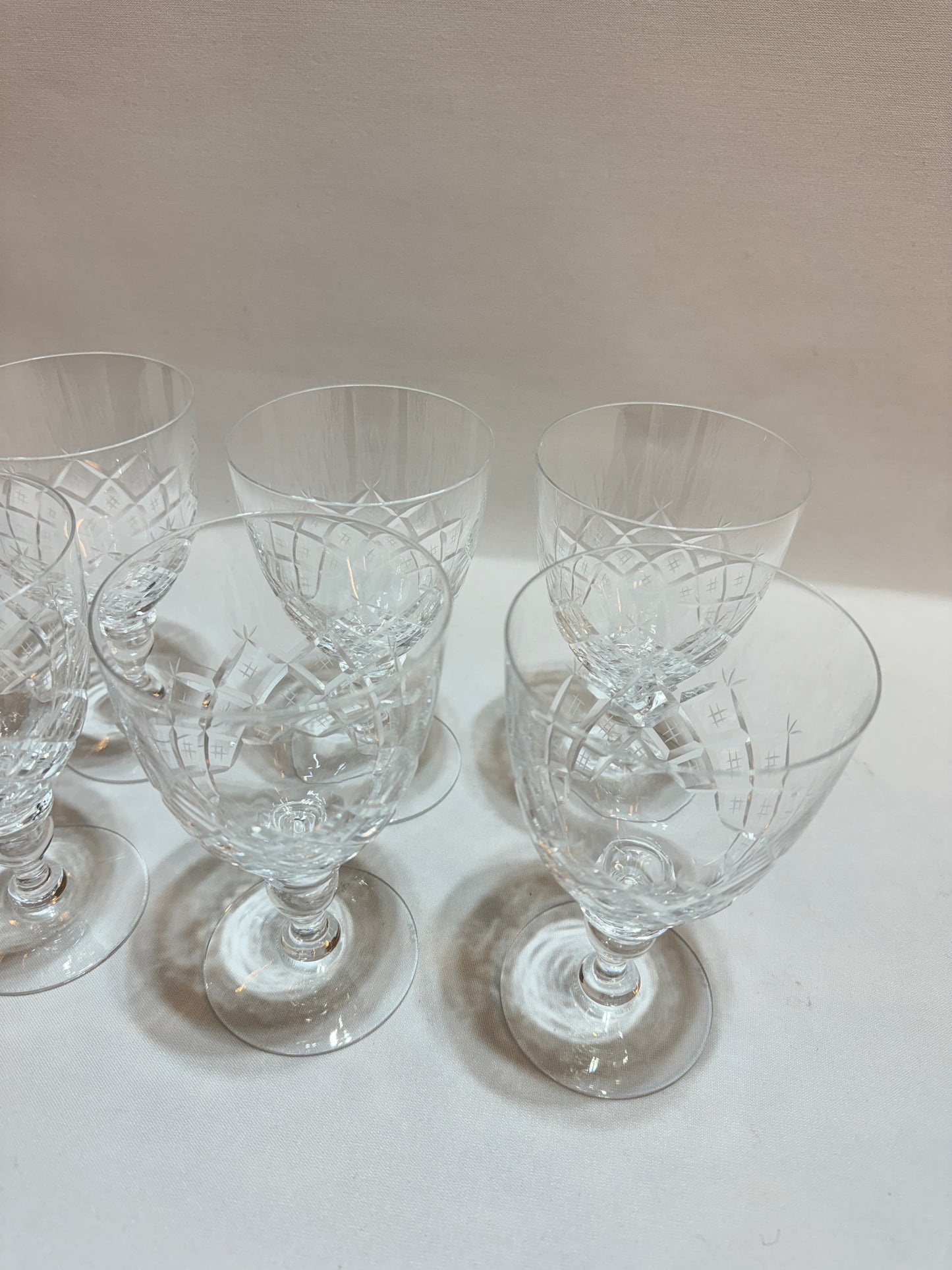 6 st Kristallglas Kosta