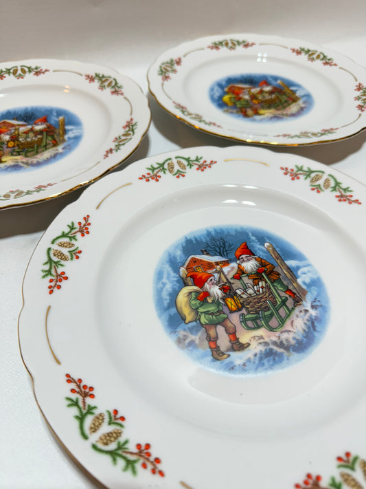 3 st Mattallrikar ”Christineholm”