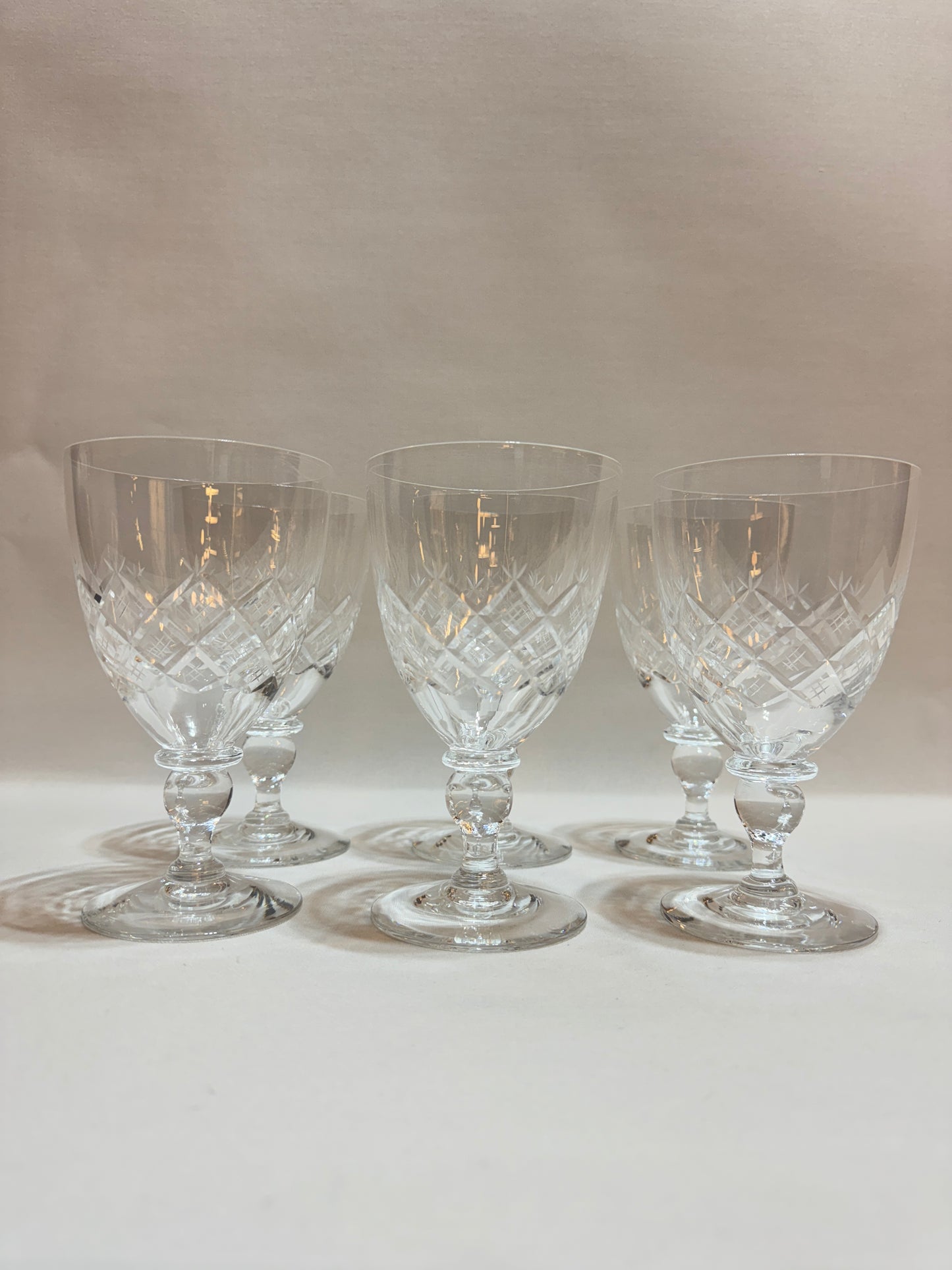 6 st Kristallglas Kosta