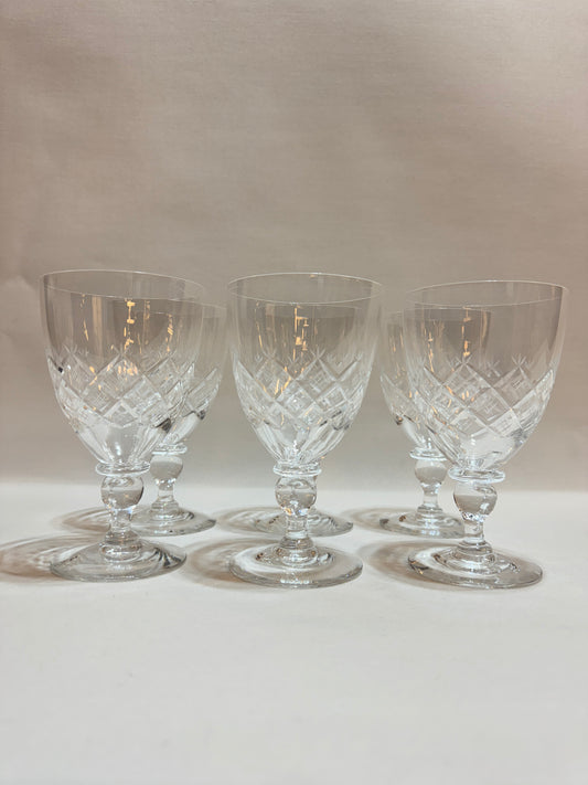 6 st Kristallglas Kosta