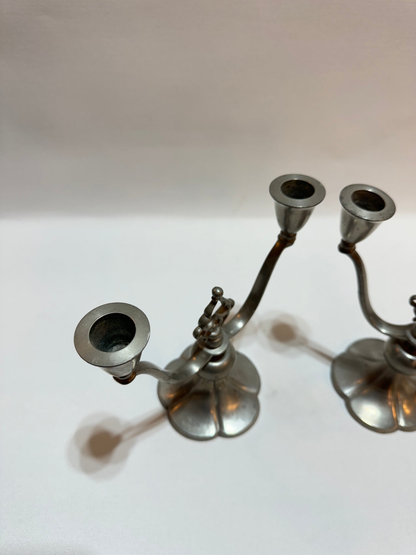 2 st Ljusstakar - Tenn