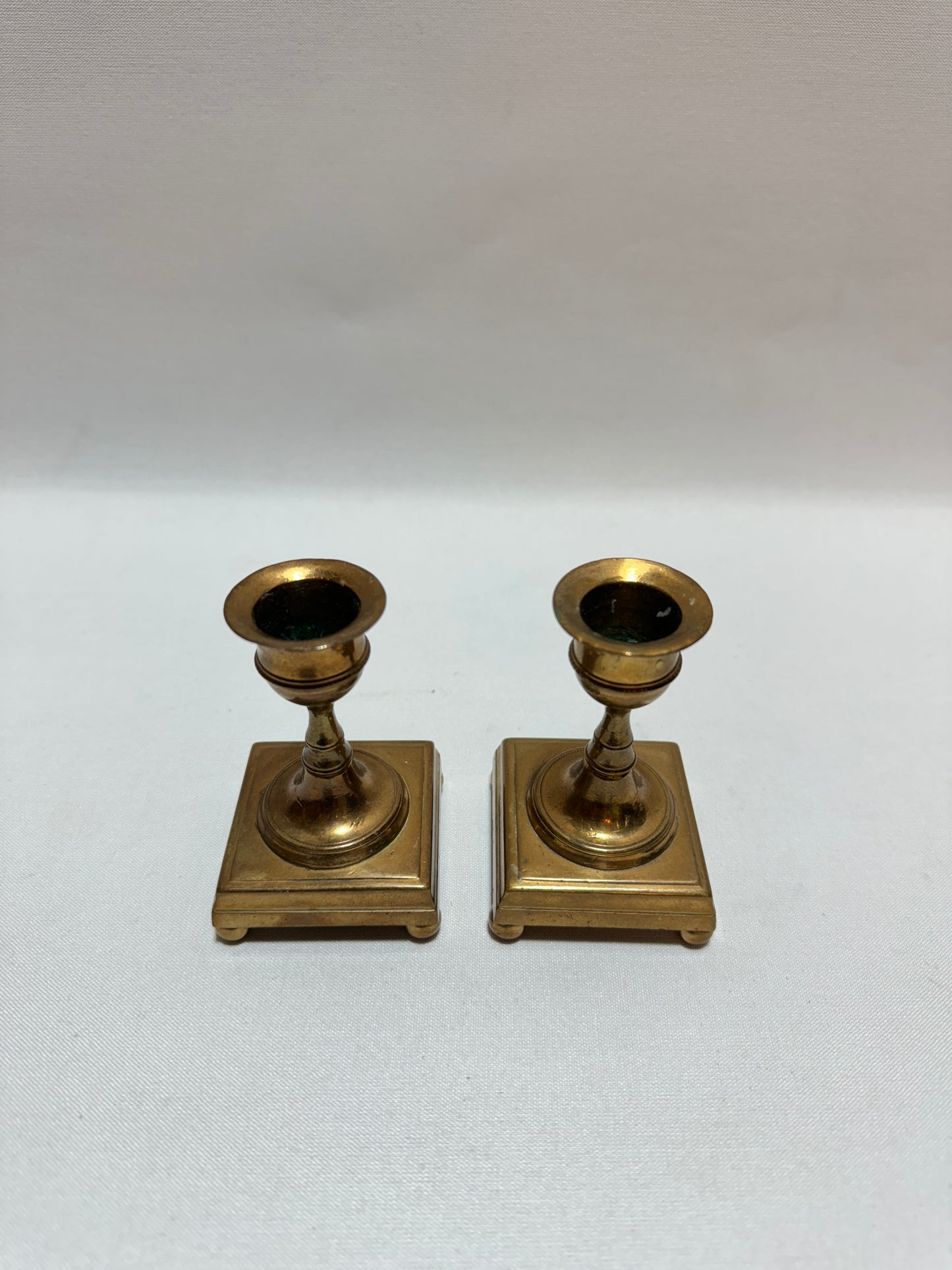 2 st ljusstakar - Mässing