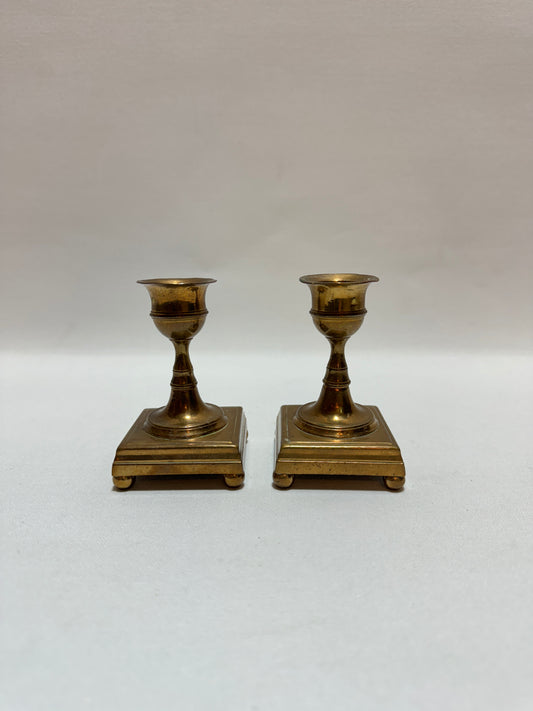 2 st ljusstakar - Mässing