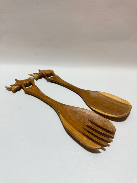 Salladsbestick i trä