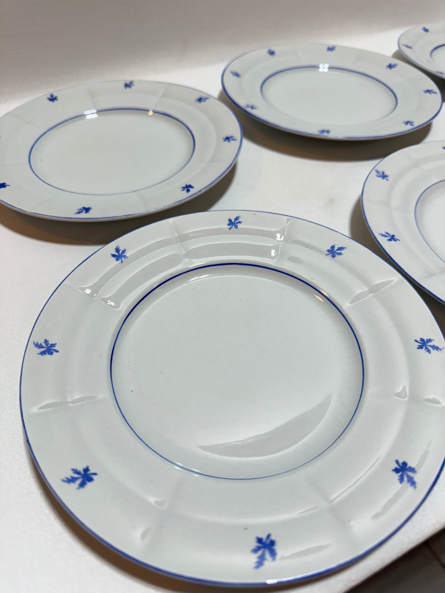 6 st Assietter - Menuett Gefle porslin