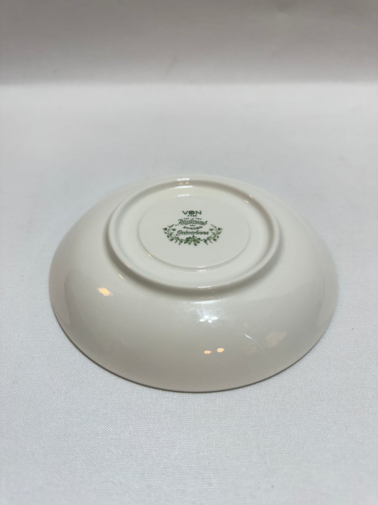 Tekopp med fat ”Gröna Anna” Rörstrand