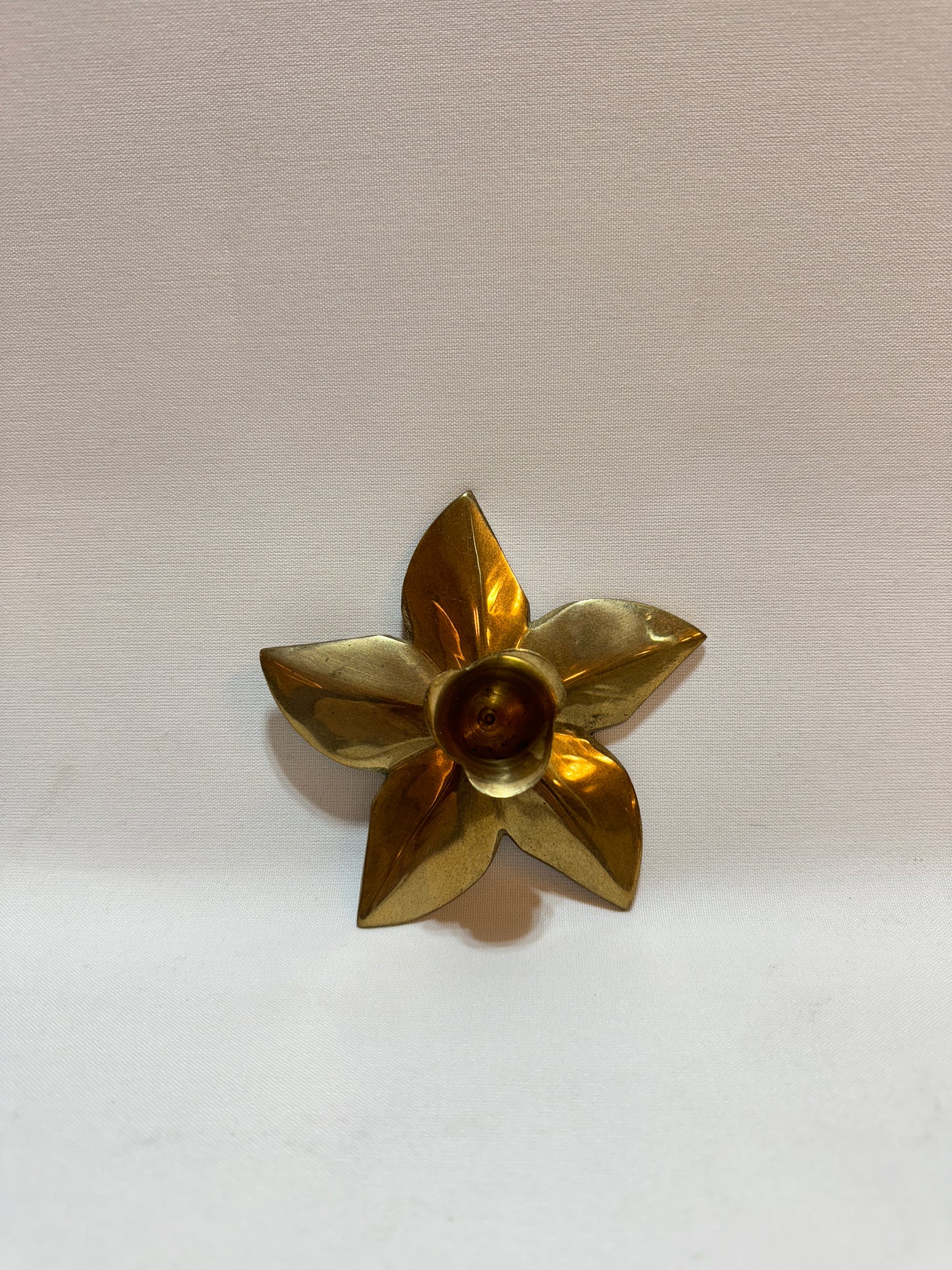 Mässingljusstake