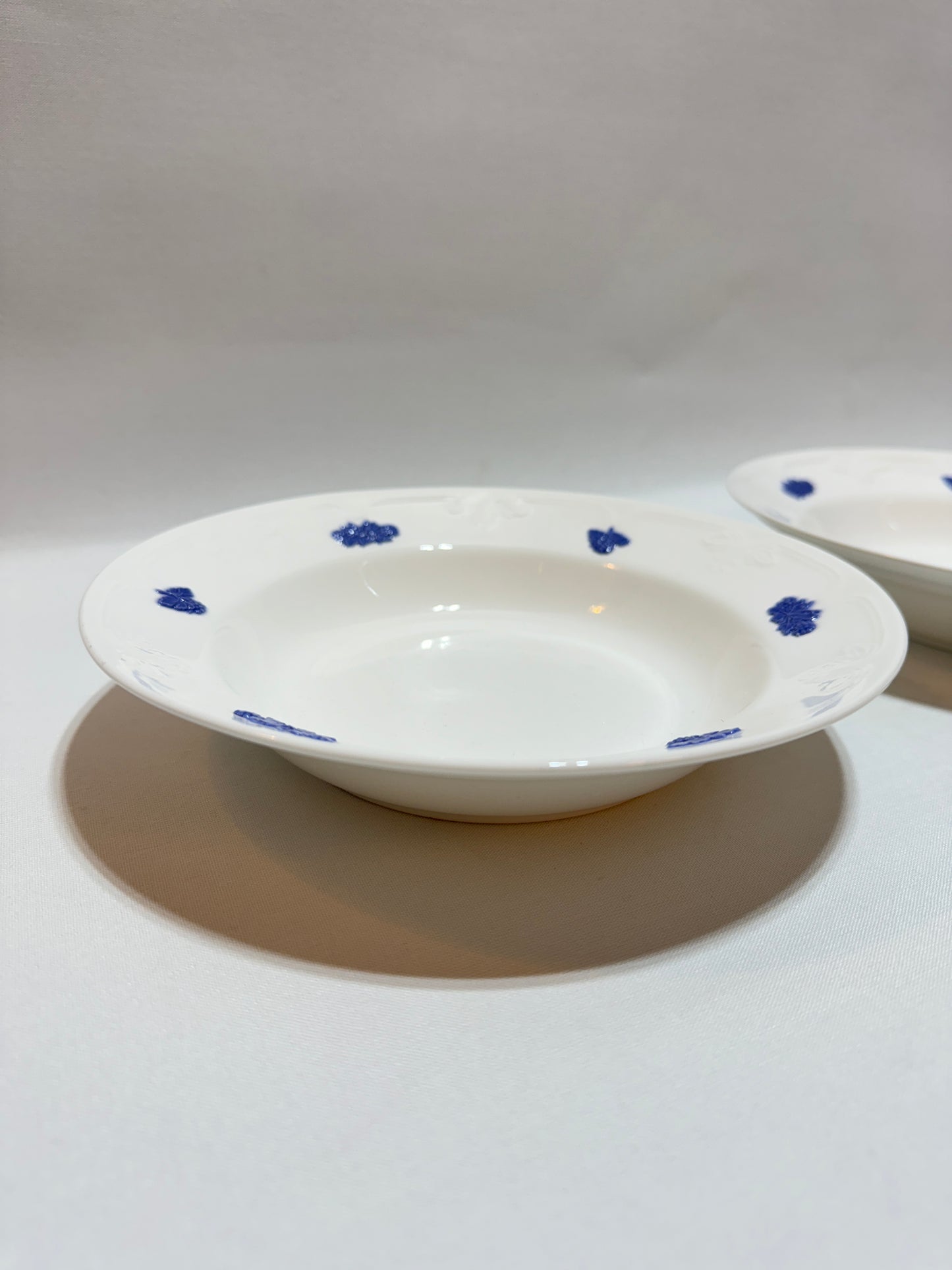 Djuptallrik - Blå Blom