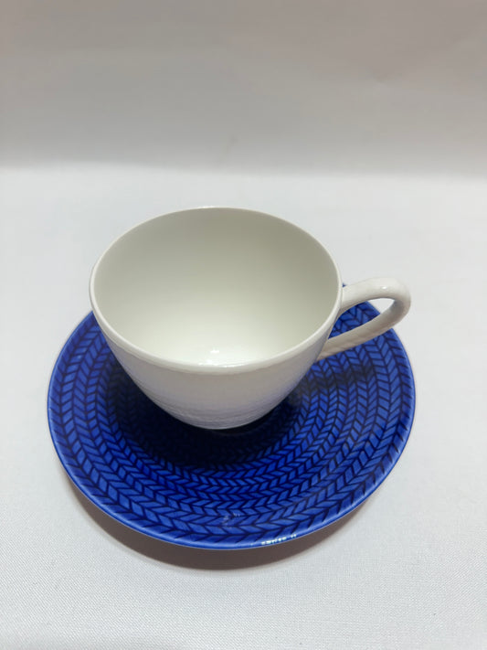 Kaffekopp med fat - Blå eld - Rörstrand