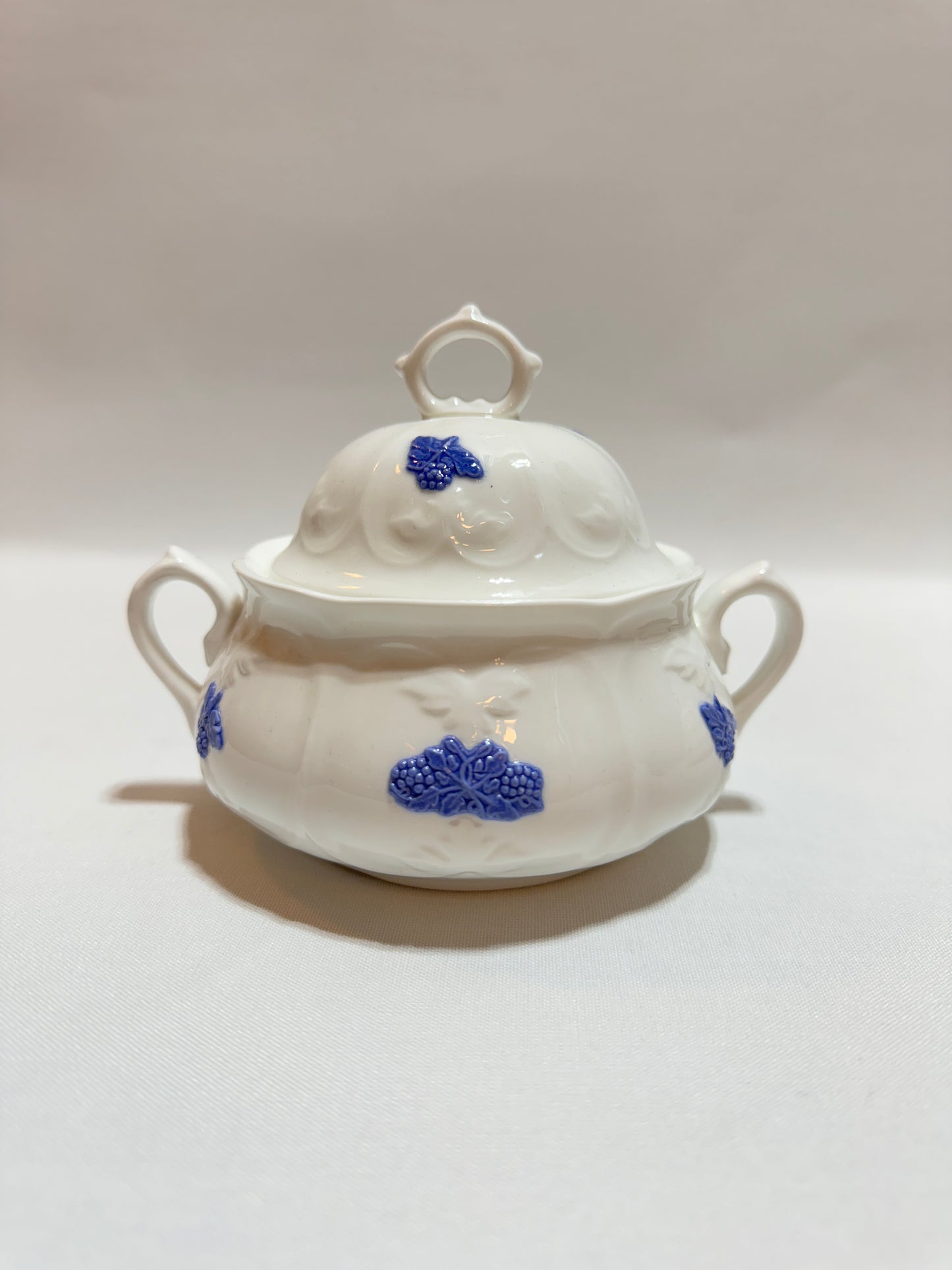 Sockerskål - Blå Blom