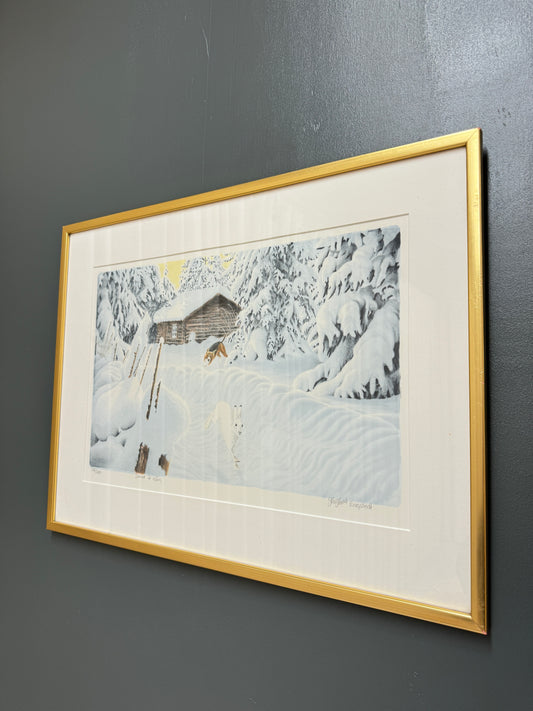 Litografi Hag Hans Engstedt