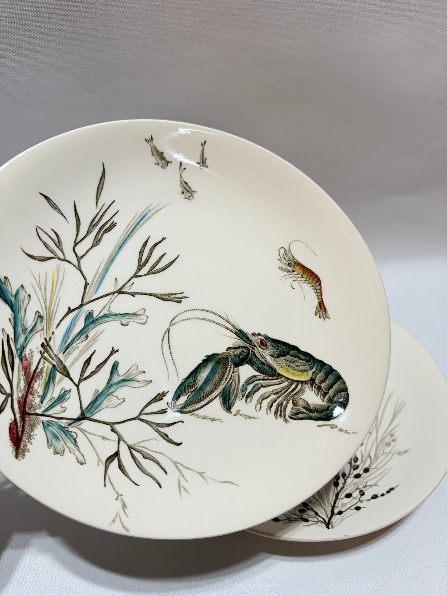 6 st engelska fisktallrikar - ”Fish”