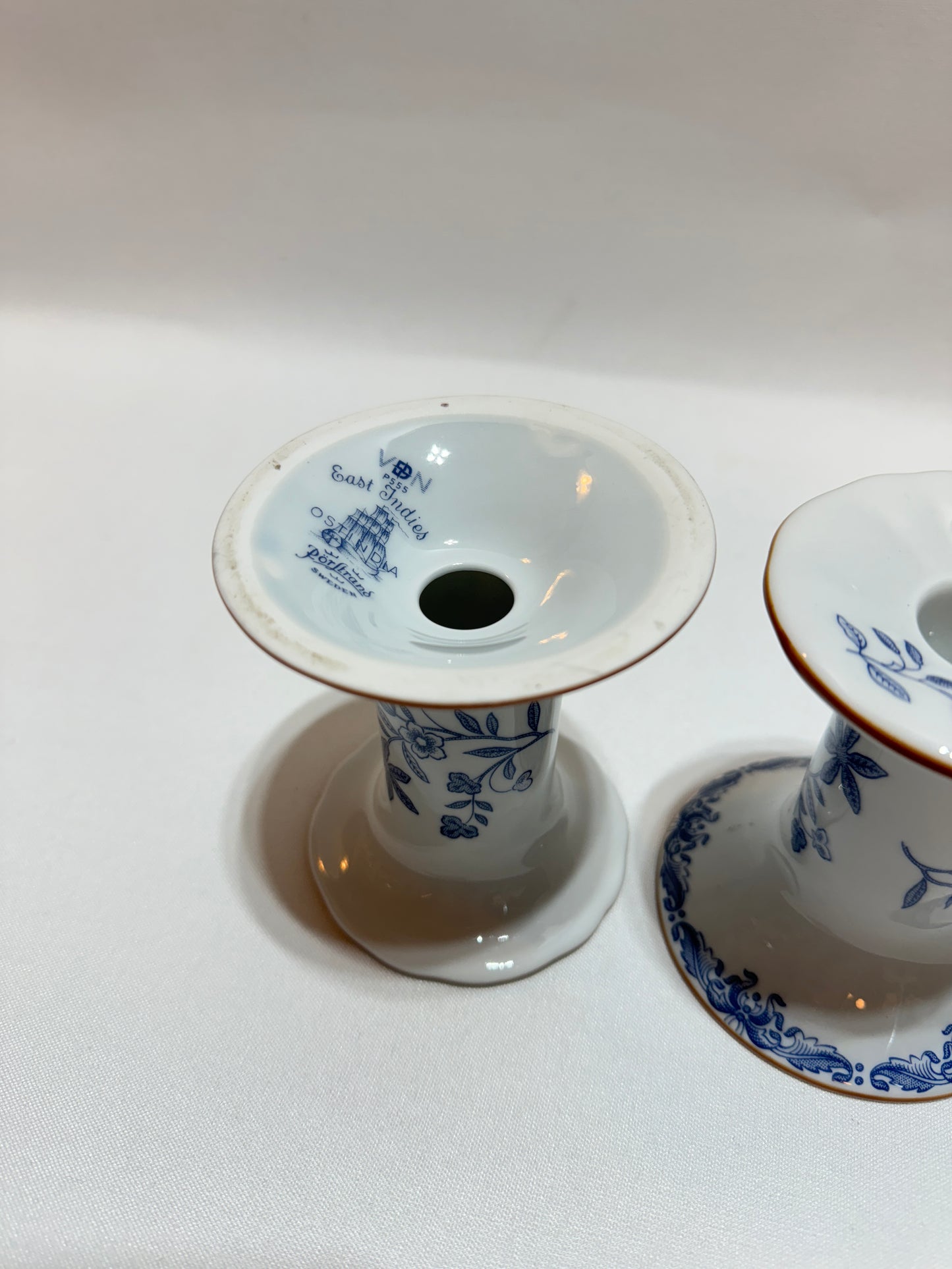 2 st ljusstakar - Ostindia Rörstrand