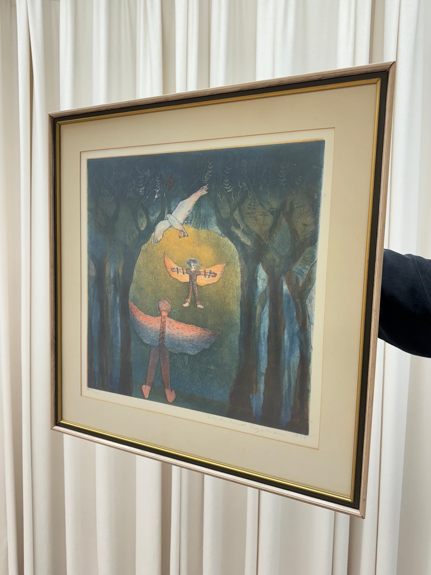 Litografi - Helmtrud Nyström