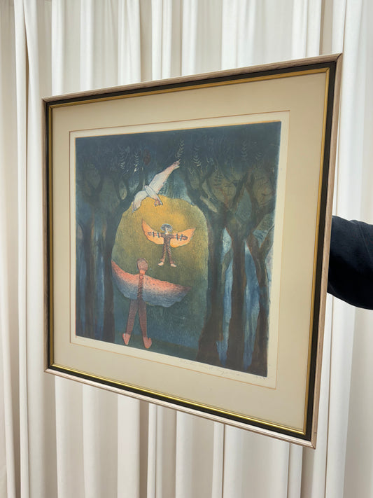 Litografi - Helmtrud Nyström