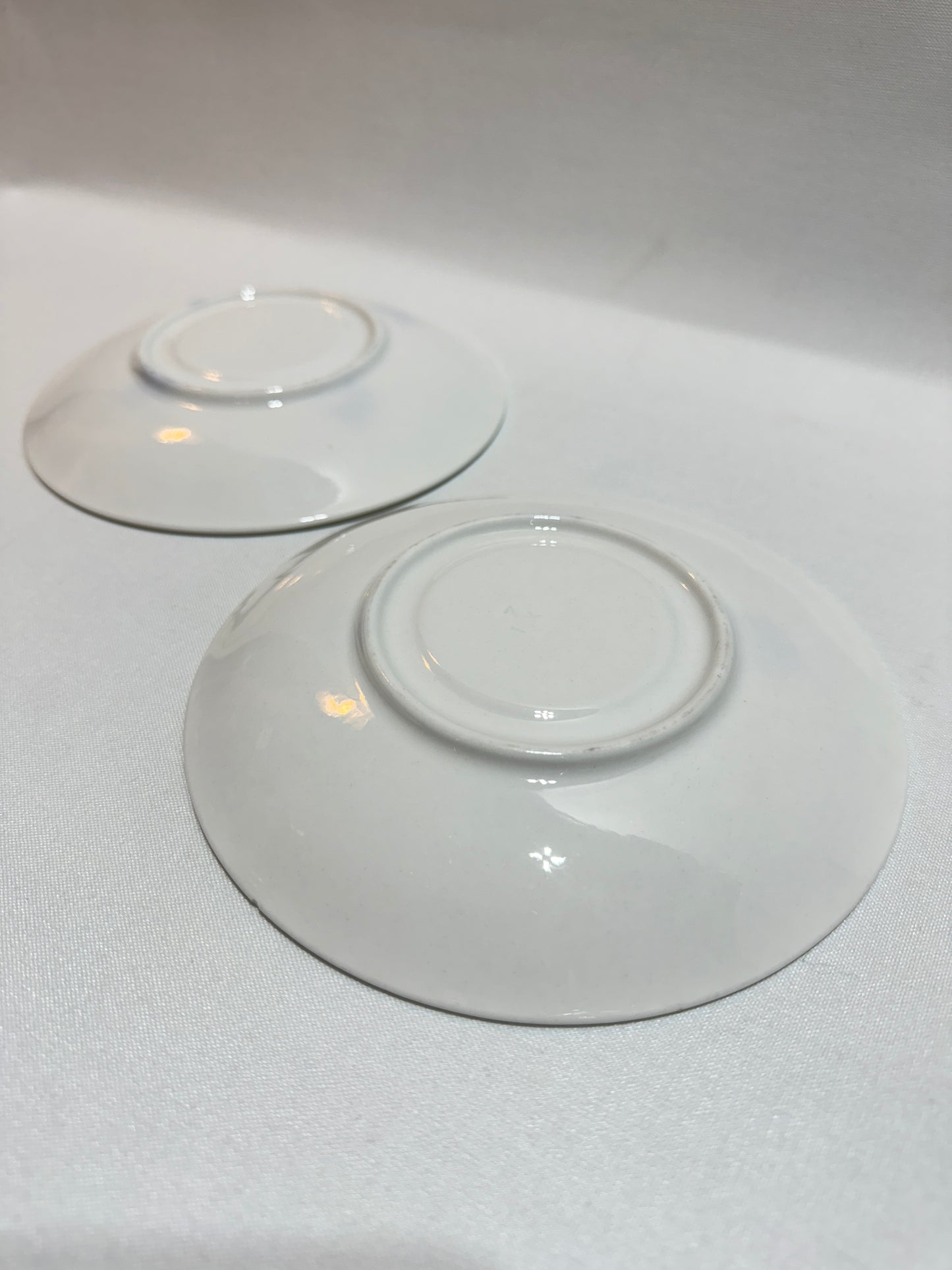 2 st Tekoppar med fat - Blå Blom