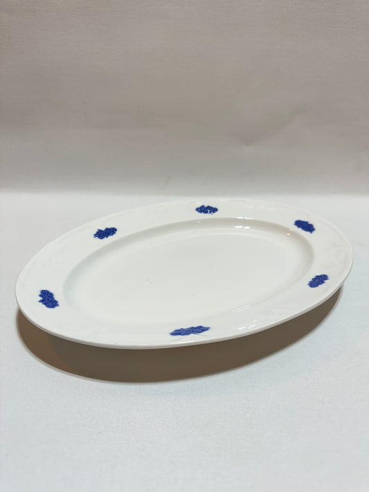 Mellan uppläggningsfat - Blå Blom