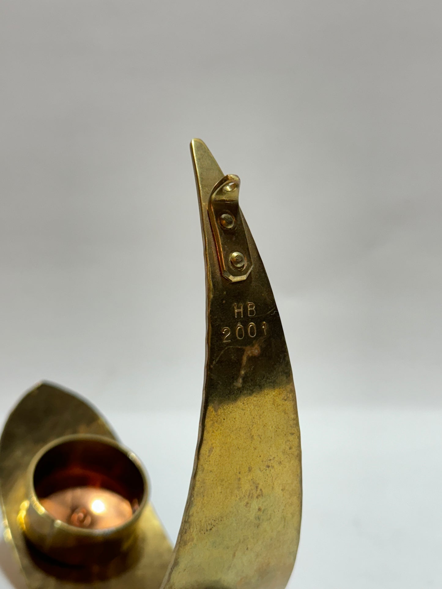 Väggljusstake Mässing